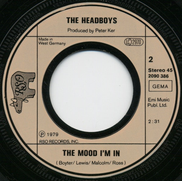Headboys, The : The Shape Of Things To Come (7",45 RPM,Single,Stereo)