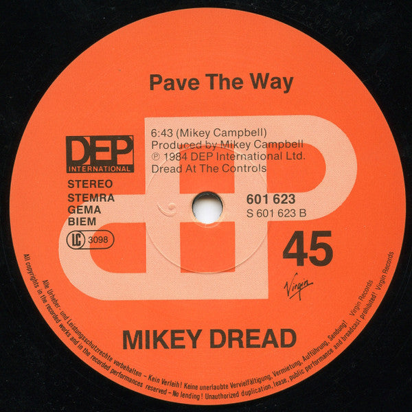 Mikey Dread : Reggae Hit Shot (12",45 RPM,Stereo)