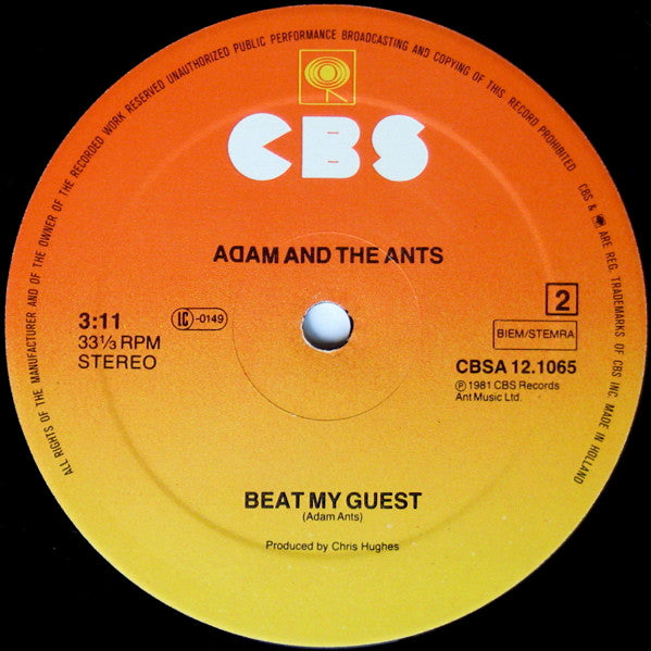 Adam And The Ants : Stand & Deliver! (12",33 ⅓ RPM,Maxi-Single)