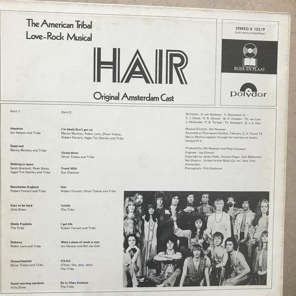 Various : Hair (Original Amsterdam Cast) (LP,Album,Club Edition)
