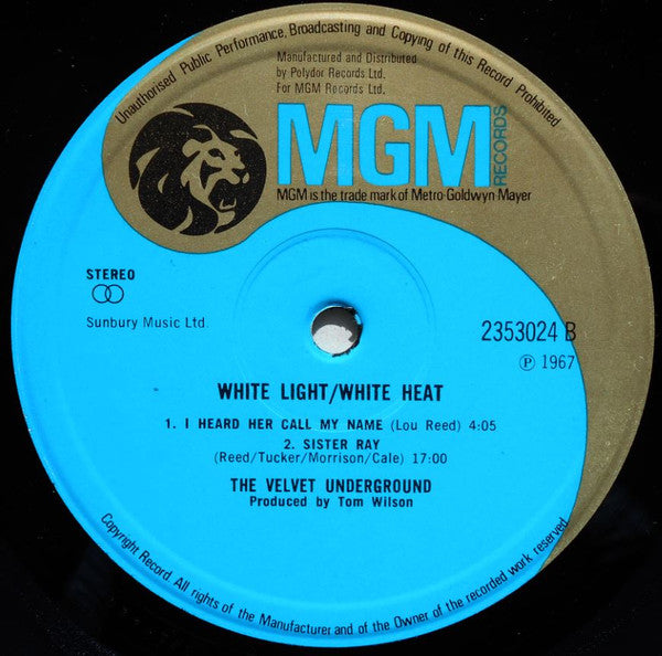 Velvet Underground, The : White Light/White Heat (LP,Album,Reissue)