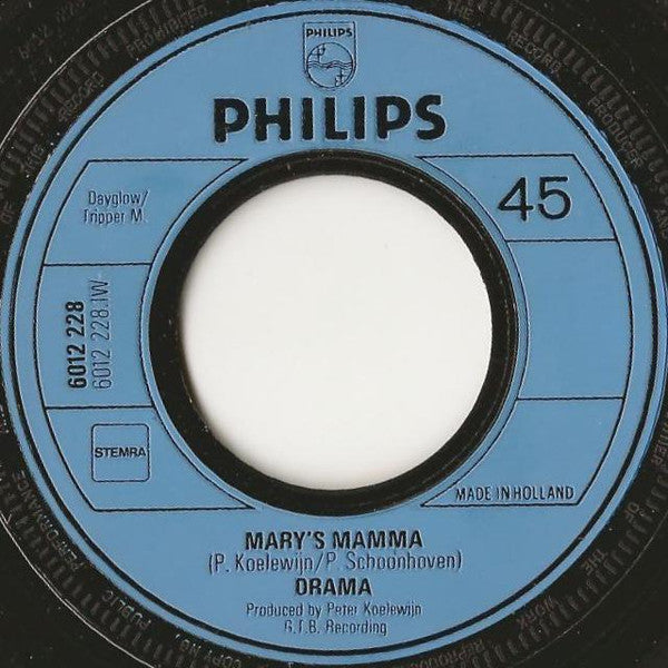 Drama (8) : Mary's Mamma (7",45 RPM)
