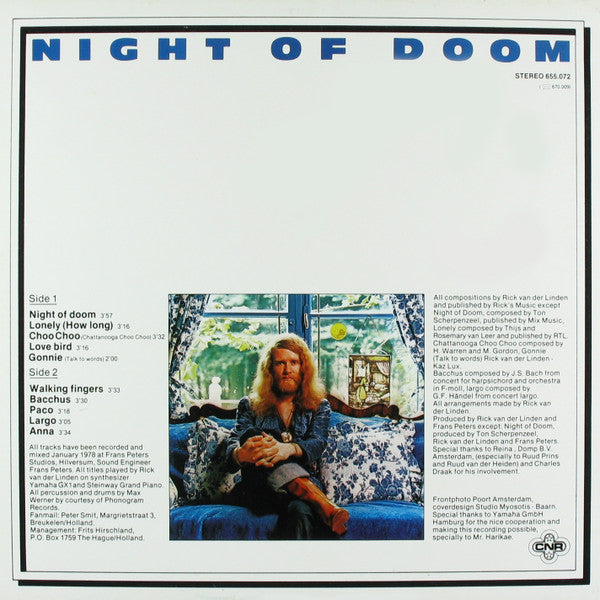 Rick van der Linden : Night Of Doom (LP,Stereo)