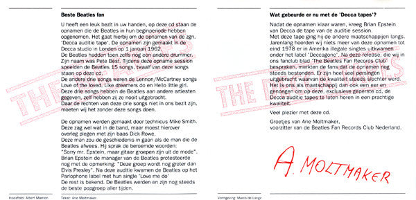 Beatles, The : The Decca Tapes (Compilation,Unofficial Release)