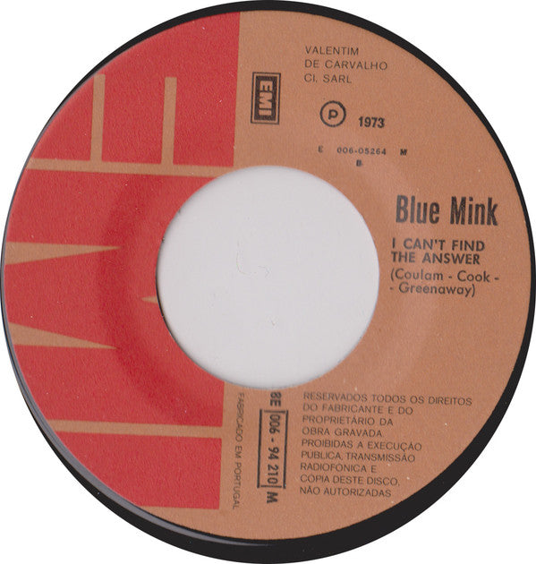 Blue Mink : By The Devil (I Was Tempted) (7",45 RPM,Single)