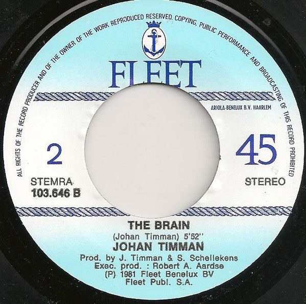 Johan Timman : The Heart (7",Single)