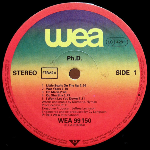 Ph.D. : Ph.D. (LP,Album)