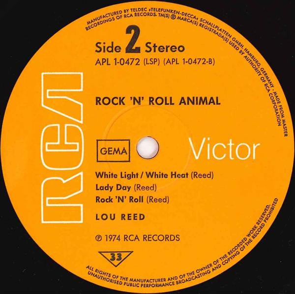 Lou Reed : Rock N Roll Animal (LP,Album,Stereo)