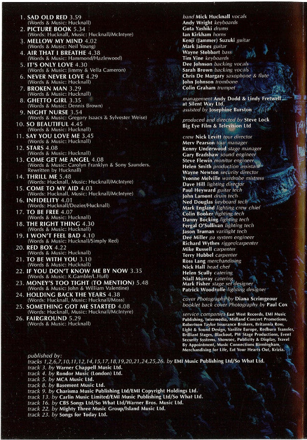 Simply Red : Live In London (DVD-Video,PAL)