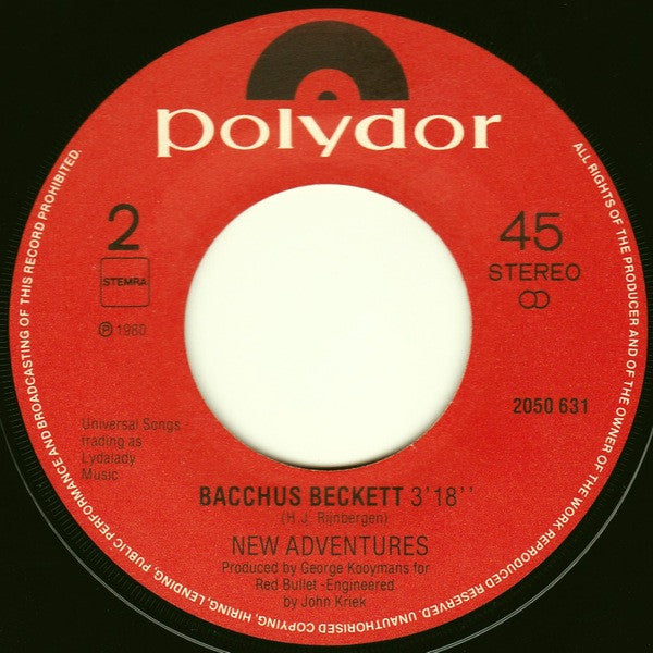 New Adventures : Backdoor Lovers (7",Single,45 RPM)