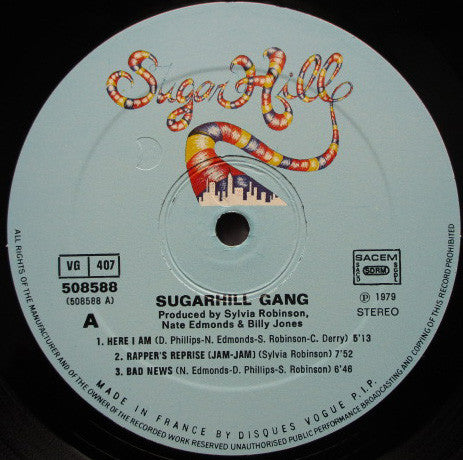 Sugarhill Gang : Sugarhill Gang (LP,Album)