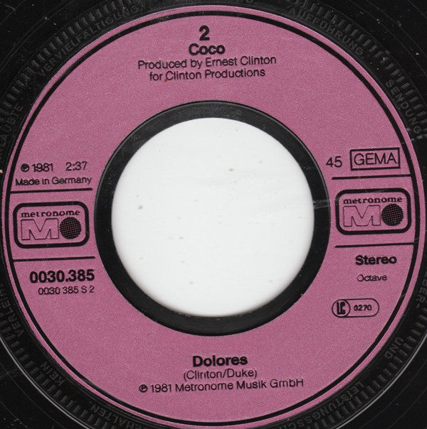 Coco (60) : I See A Rainbow (7",45 RPM,Single)