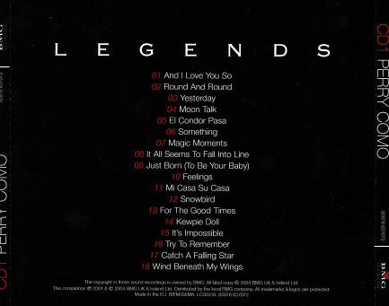 Perry Como : Legends (Compilation)