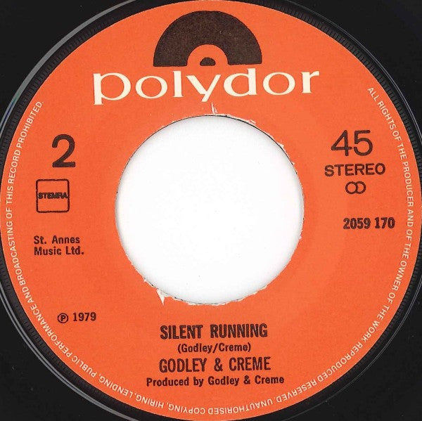 Godley & Creme : An Englishman In New York (7",45 RPM,Single)