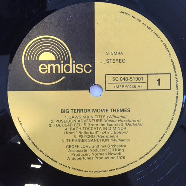 Geoff Love & His Orchestra : Big Terror Movie Themes (LP,Album)