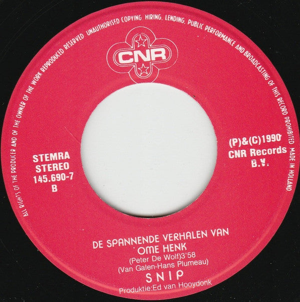 Snip : Ik Ben Verkouwe! (7",45 RPM,Single)