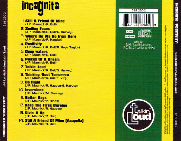 Incognito : Positivity (Album)
