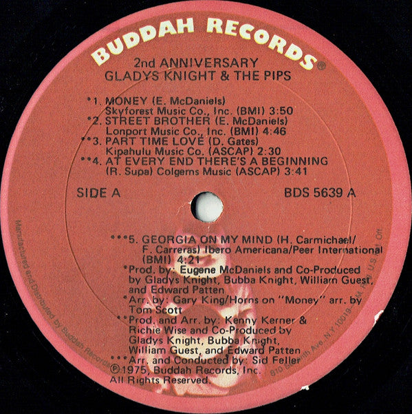 Gladys Knight And The Pips : 2nd Anniversary (LP,Album)
