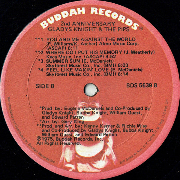 Gladys Knight And The Pips : 2nd Anniversary (LP,Album)