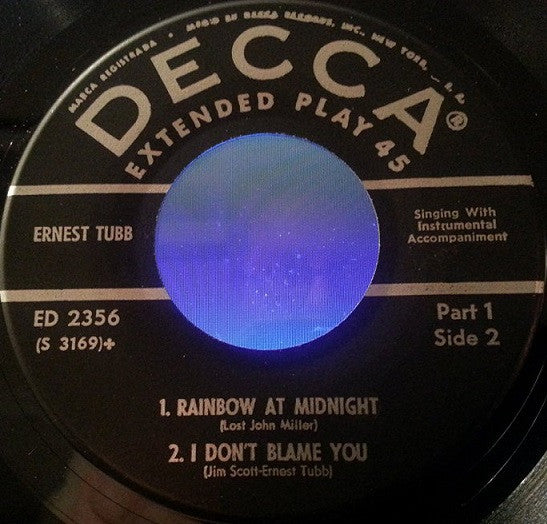 Ernest Tubb : Ernest Tubb Favorites Part 1 (7",45 RPM,EP)