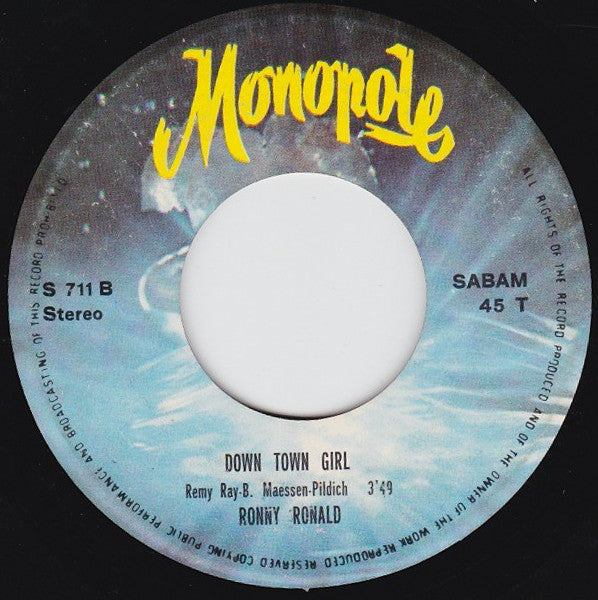 Ronny Ronald : Dance Baby Dance (7",45 RPM,Single)