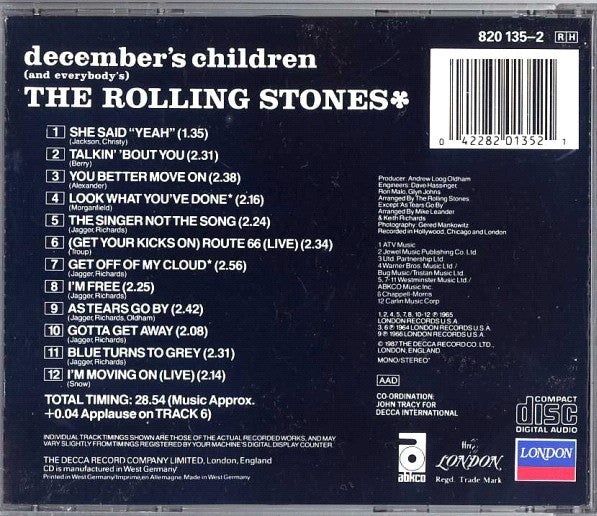 Rolling Stones, The : December's Children (And Everybody's) (Album,Reissue,Stereo,Mono)