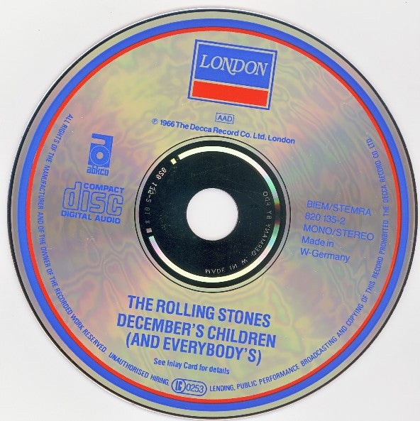 Rolling Stones, The : December's Children (And Everybody's) (Album,Reissue,Stereo,Mono)