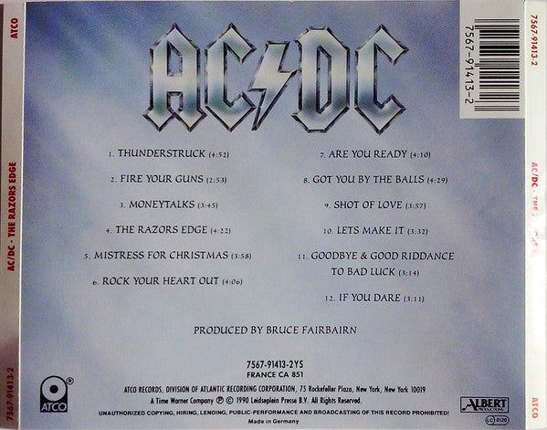 AC/DC : The Razors Edge (Album,Reissue)