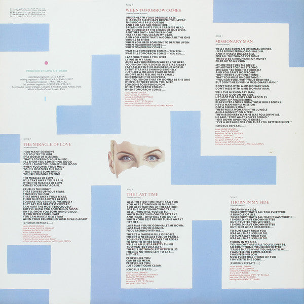 Eurythmics : Revenge (LP,Album,Stereo)