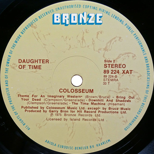 Colosseum : Daughter Of Time (LP,Album,Reissue,Repress)