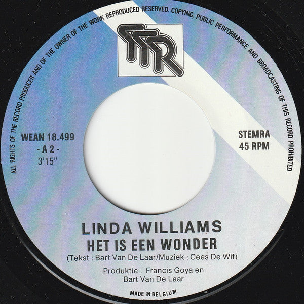 Linda Williams (2) : Het Is Een Wonder (7",45 RPM,Single)
