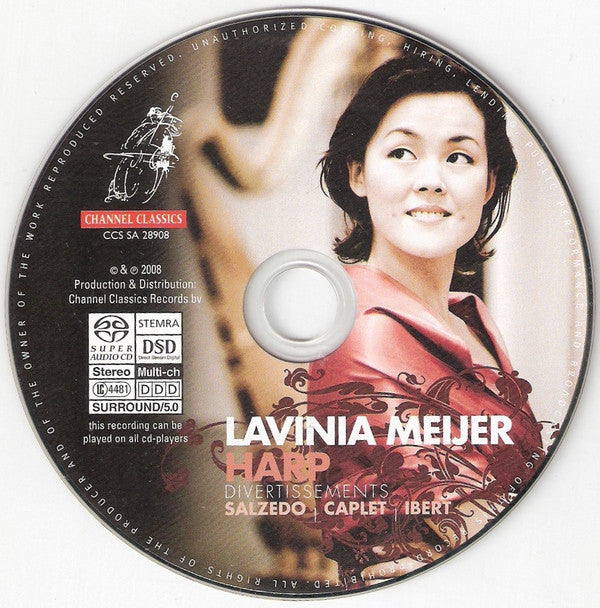 Carlos Salzedo, André Caplet, Jacques Ibert / Lavinia Meijer : Divertissements (Hybrid,Multichannel,Stereo,Album)