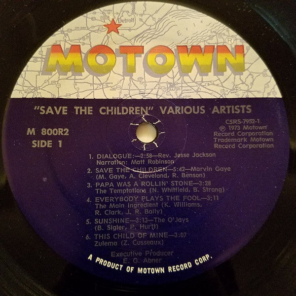 Various : Save The Children (Original Motion Picture Soundtrack) (LP,Compilation)