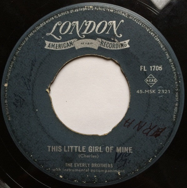Everly Brothers : Should We Tell Him? / This Little Girl Of Mine (7",Single)