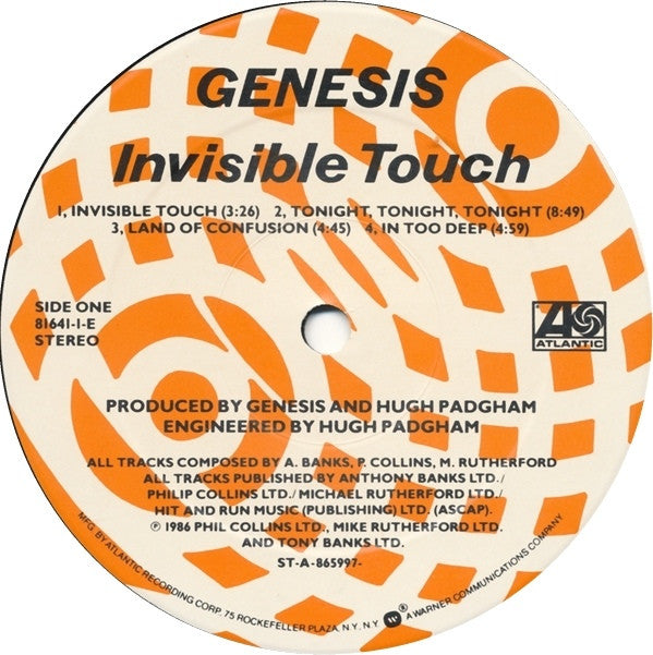 Genesis : Invisible Touch (LP,Album)