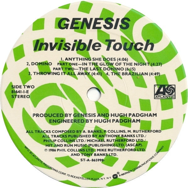 Genesis : Invisible Touch (LP,Album)