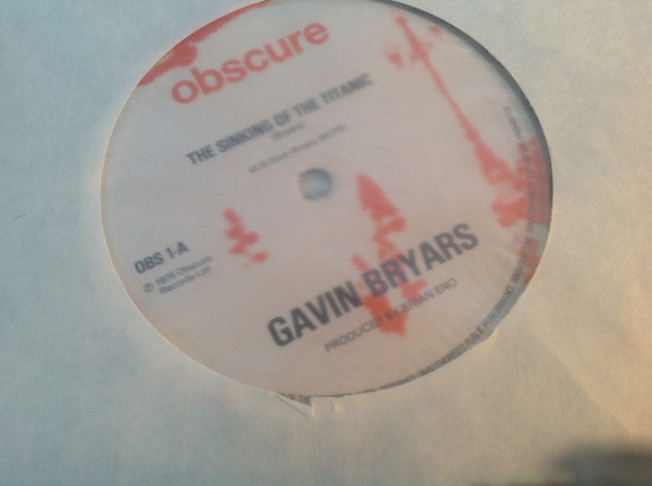 Gavin Bryars : The Sinking Of The Titanic (LP, RE)