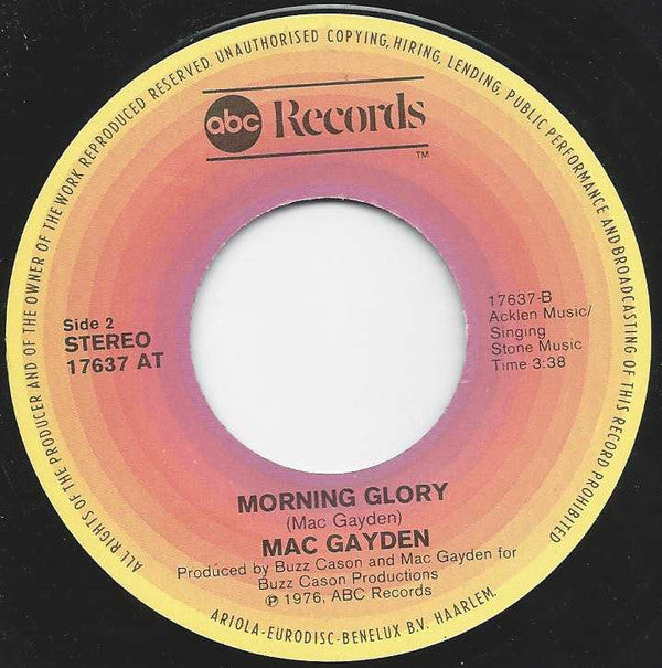 Mac Gayden : Someone Whispered (7",45 RPM)