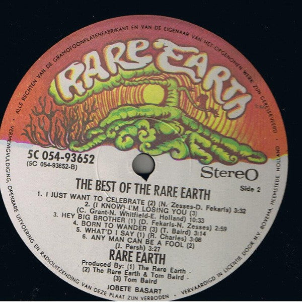 Rare Earth : The Best Of The Rare Earth (LP,Compilation)