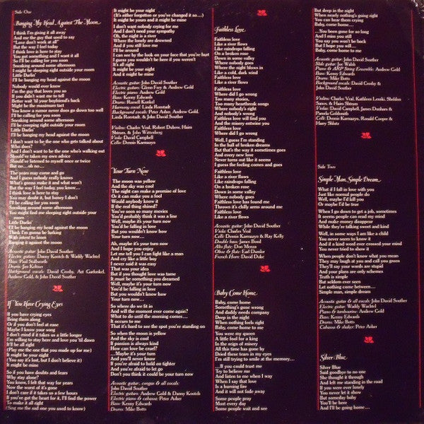 John David Souther : Black Rose (LP,Album)