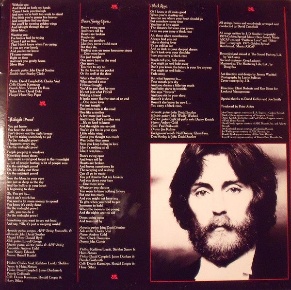 John David Souther : Black Rose (LP,Album)