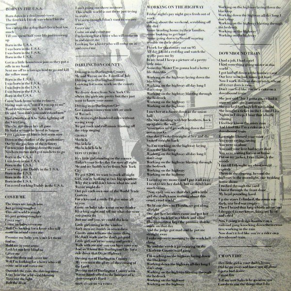 Bruce Springsteen : Born In The U.S.A. (LP,Album,Reissue,Stereo)