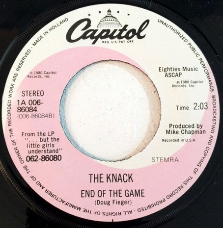 Knack (3), The : Baby Talks Dirty (7",Single)