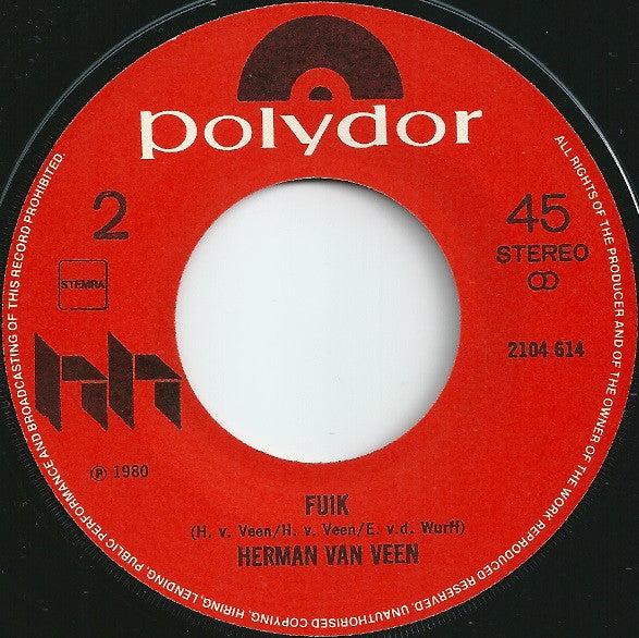 Herman van Veen : Onder Water (7",Single)