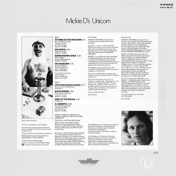 Mickie D's Unicorn : Mickie D's Unicorn (LP,Album)