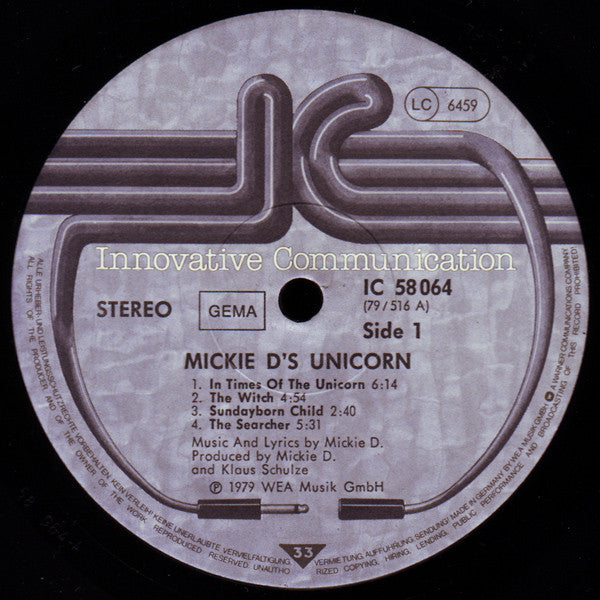 Mickie D's Unicorn : Mickie D's Unicorn (LP,Album)