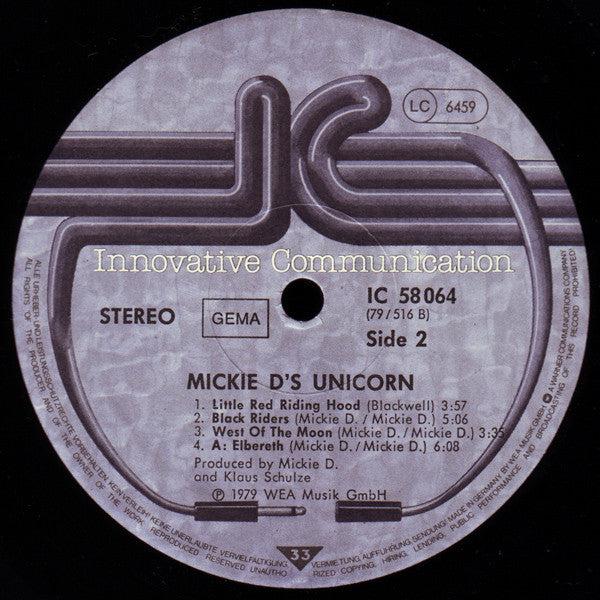 Mickie D's Unicorn : Mickie D's Unicorn (LP,Album)