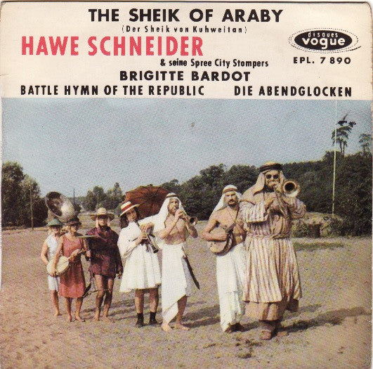 Hawe Schneider And His Spree City Stompers : The Sheik Of Araby (7",45 RPM,EP,Mono)