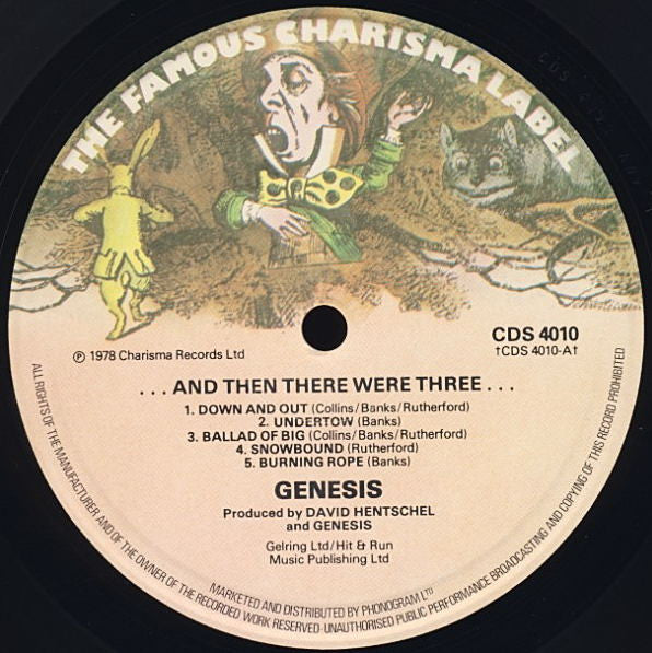 Genesis : ...And Then There Were Three... (LP,Album)