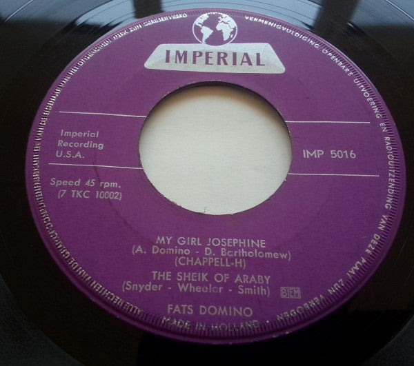 Fats Domino : My Girl Josephine (7",45 RPM,EP,Mono)